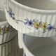 6 vintage porcelain ramekins with flowers