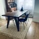 Berber carpet Beni Ouarain with black polka dots and relief 160x260