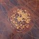 Vintage Neoclassical wooden Game Table-Side Table- Inlay Work-60s