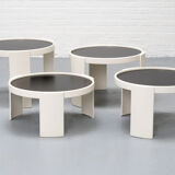 Cassina 780/783 Nesting Tables Gianfranco Frattini 1970s