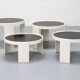Tables gigognes Cassina 780/783 Gianfranco Frattini années 1970