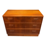 Scandinavian chest of drawers with 3 drawers, 1970s