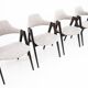 Four Compass dining chairs by Kai Kristiansen Denmark 1960s
