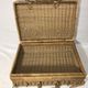 Old picnic basket 60s rattan wicker vintage