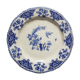 Plate Gien Earthen Floral Patterns and Bird