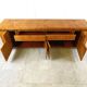 Burl wood credenza by Jean Claude Mahey, 1970s