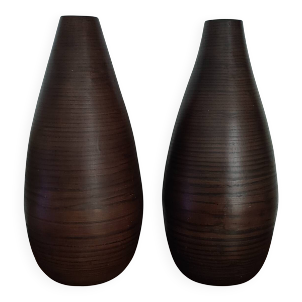 Paire de vases en bambou — Beyit