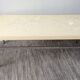 Vintage coffee table 70 in molded resin and chrome metal