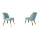 Mid-Century Club Chairs in Mohair by Wilhelm Knoll, 1950s, Set of 2