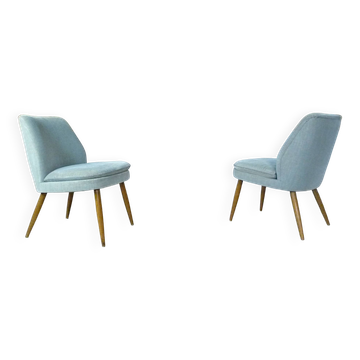 Fauteuils club Mid-Century en mohair par Wilhelm Knoll, années 1950, lot de 2