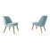 Mid-Century Club Chairs in Mohair by Wilhelm Knoll, 1950s, Set of 2
