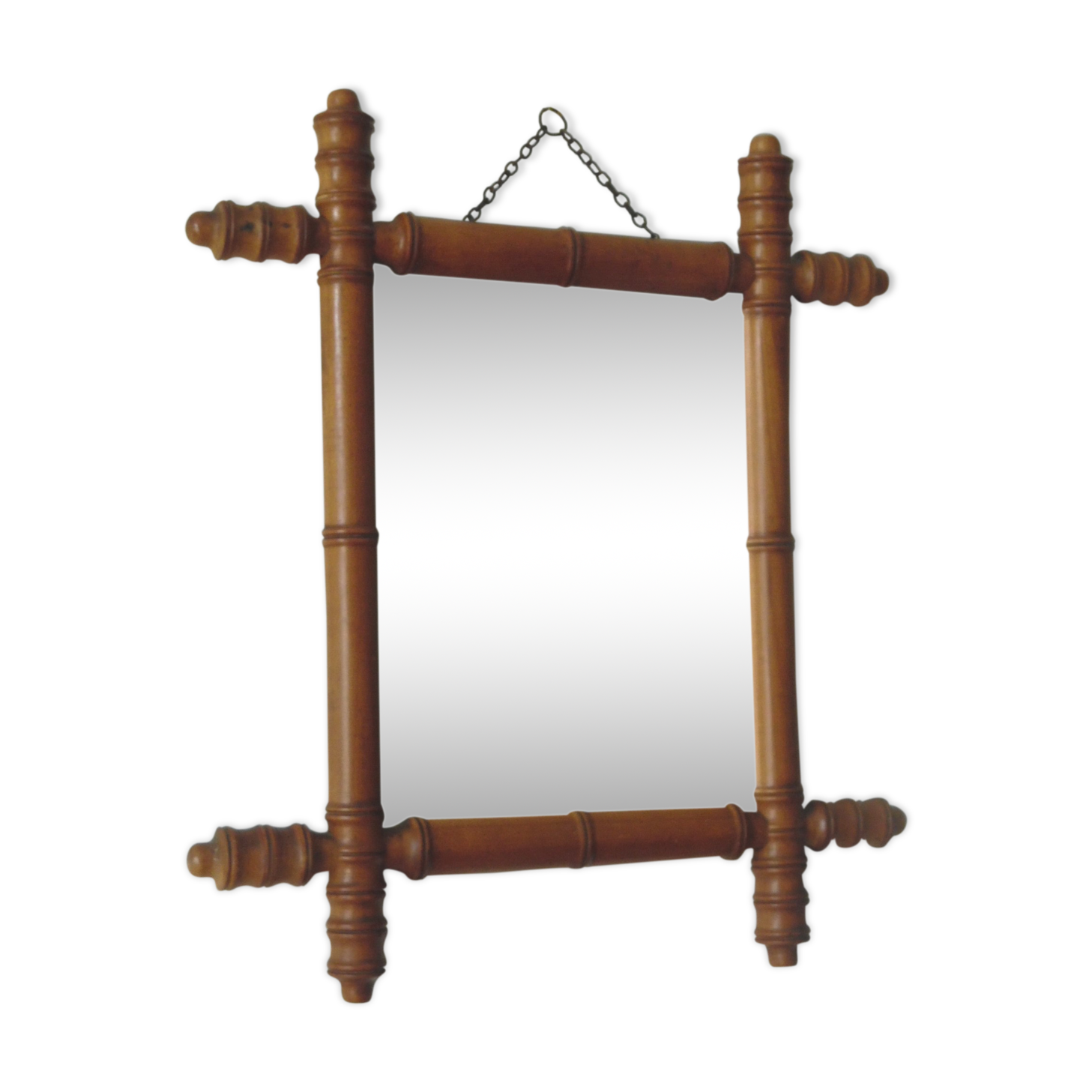 Miroir vintage en bois 37 x 24 cm