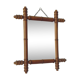 Miroir vintage en bois 37 x 24 cm
