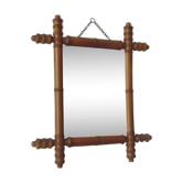 Miroir vintage en bois 37 x 24 cm