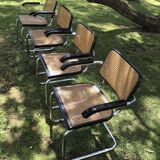4 chairs B64 Cesca by Marcel Breuer