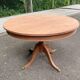 Round extendable dining table in solid mahogany from the 1930s.