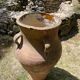 Ancient terracotta pottery jar