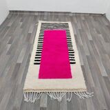 Handmade wool rug from Oued Zem