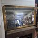 Louis Philippe style gilded mirror, mid-20th century, bevelled mirror.