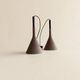 A pair of Aplomb concrete pendants by Lucidi & Pevere for Foscari.