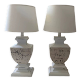 Paire de lampes
