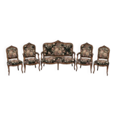 Sofa set with Napoleon III chairs.