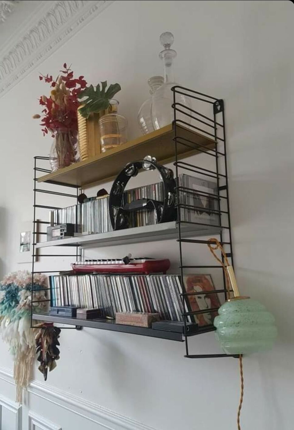 Vintage opaline walker