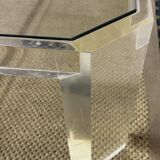 Lucite coffee table by David Lange, 1970
