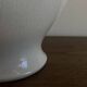 Neo-classical baluster lamp in cracked white earthenware from the 1970s.