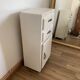 Meuble blanc 2 tiroirs & 1 porte