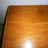 Rattan and wood desk