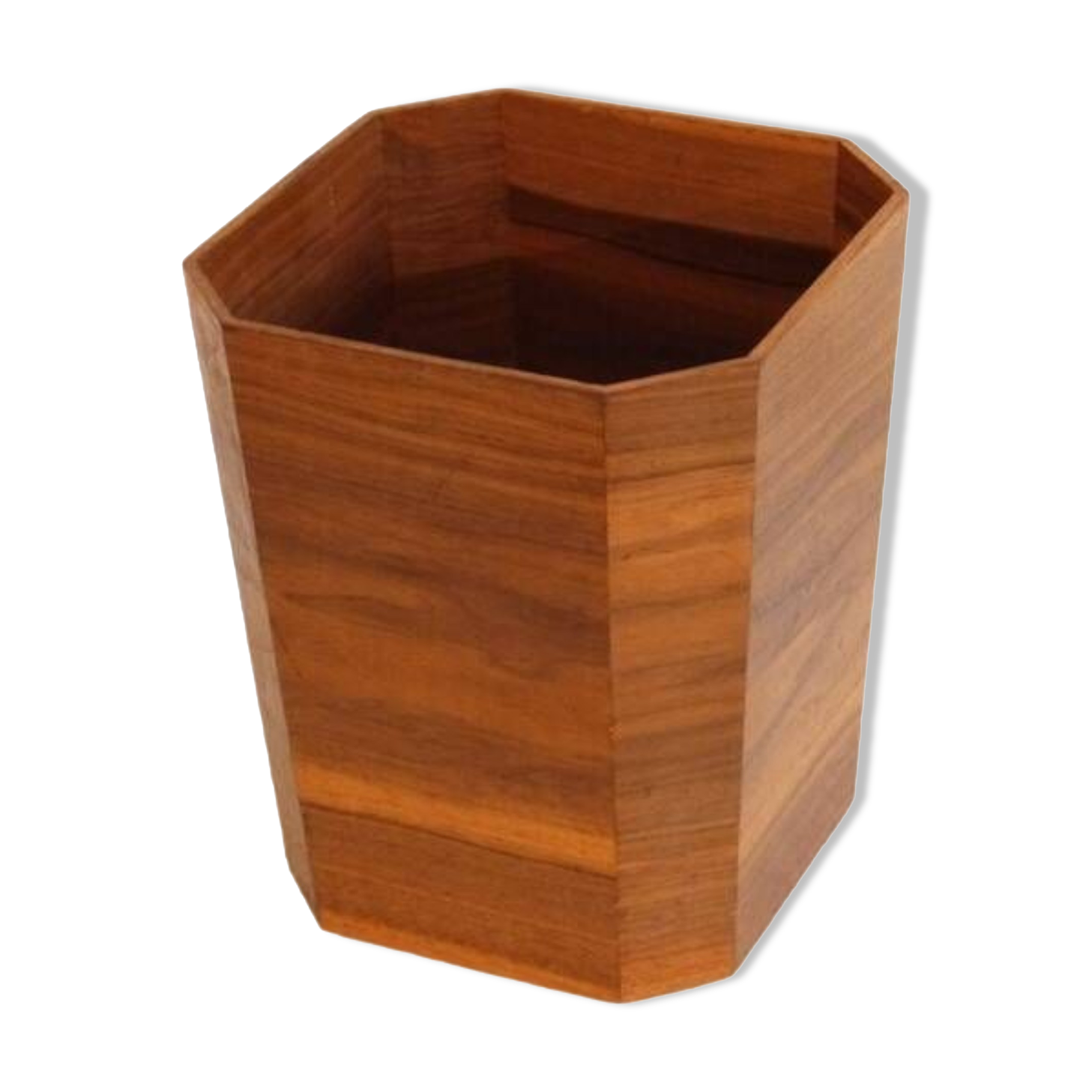 Danish teak wastepaper basket 1960