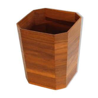 Danish teak wastepaper basket 1960