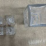 Carafe and 4 glass aperitif glasses