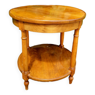 Small round wooden table