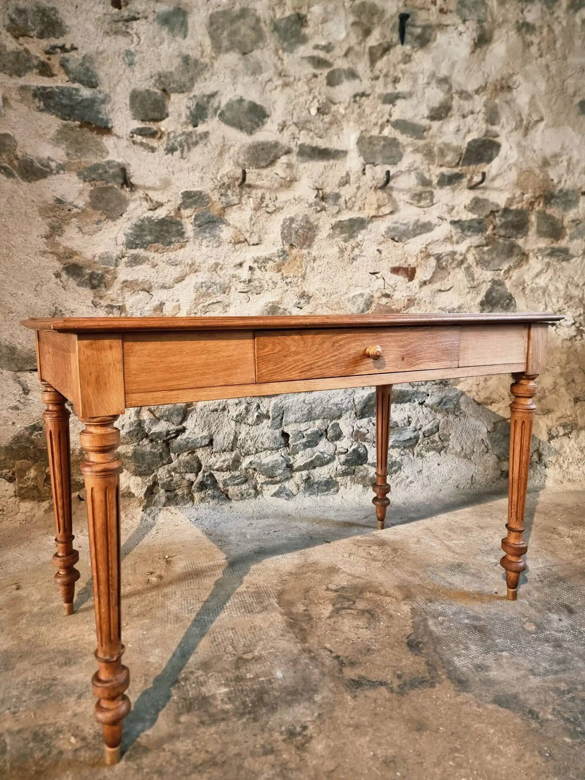 French oak writing desk, 1930s