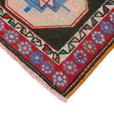Handwoven anatolian multicolor runner rug 87 cm x 330 cm