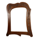 Art Nouveau frame carved wood 73x60 cm, foliage 55.5x36 cm for mirror SB