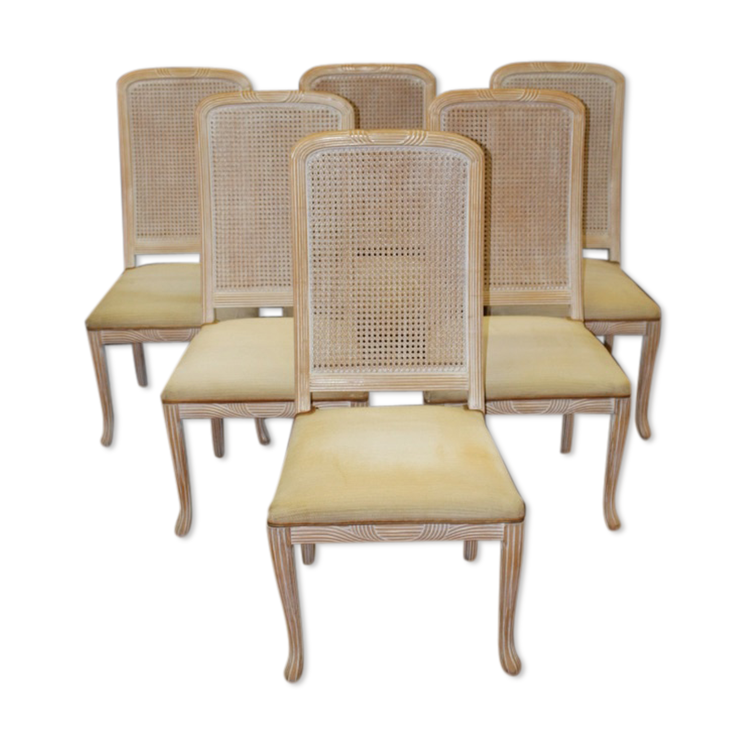 Suite de six chaises design 1980