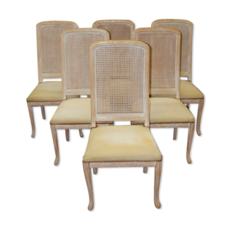 Suite de six chaises design 1980