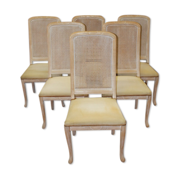 Suite de six chaises design 1980