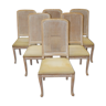 Suite de six chaises design 1980