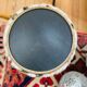 Vintage pile storage pouf 70s