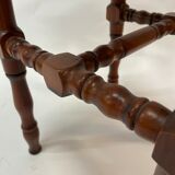 Tabouret en osier vintage