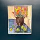 Swedish Oil on Canvas – “Apples and Flowers” – Vintage & Framed