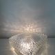 Vintage ceiling lamp / wall lamp - Molded glass - square - 1960 #2