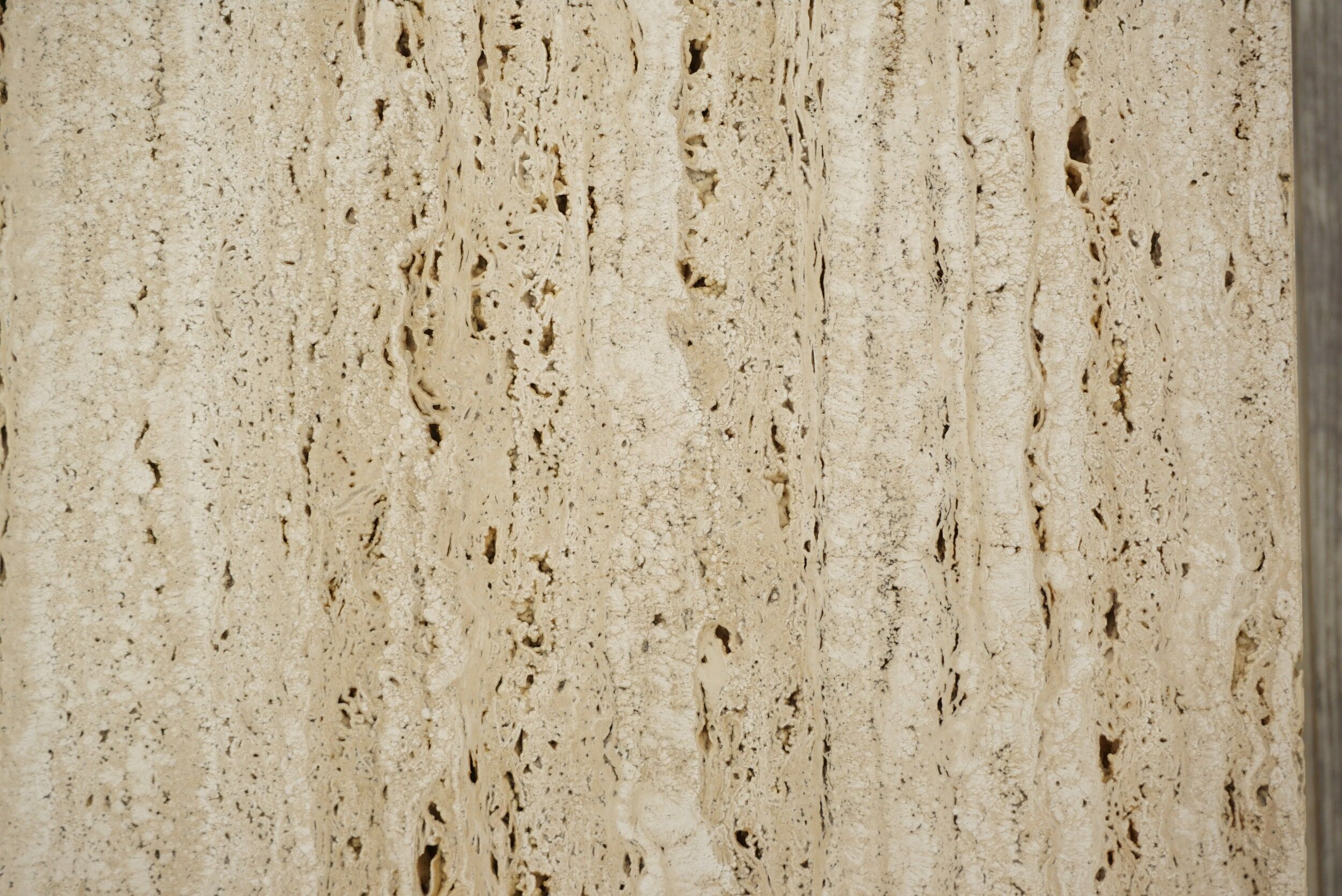 60s coffee table in teak and travertine