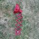 Vintage pantograph wall lamp 1950 red