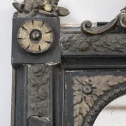 Antique 19th-century mirror with griffins and console table