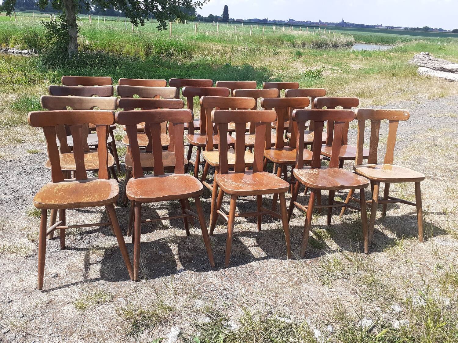 20 bistro chairs